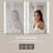 Jainaba 20'' W x 28'' H LED Medicine Cabinet with Mirror, Dimmable Lighting, Adjustable Color Temperature, Defogger, Extra-Large Storage Space, Adjustable Glass Shelves, Recessed or Surface Mount, ETL Listed-676707246-680160836-680160834