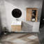 Meuble-lavabo de salle de bain avec lavabo et armoire latérale - Modern Regalness 24 "and Enigma-4462258
