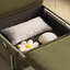Canapé convertible pliable en lin vert mat-130061057