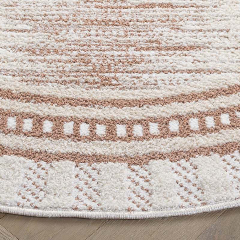 Delmontez Performance Southwestern Rug, Round 6'7"