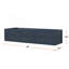 Meuble-lavabo double bleu 84 po X P 22 po D