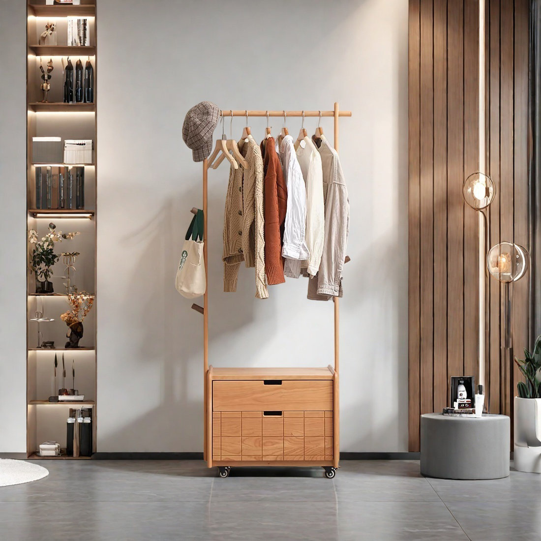 PPEDKS Versatile Coat Rack with Storage Wayfair