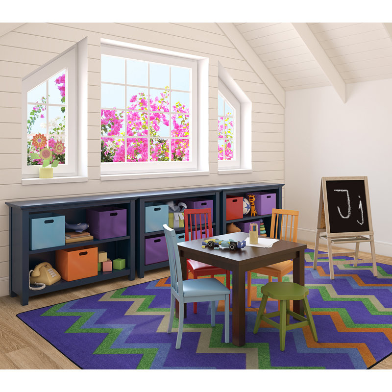 Sonic© Chevron Indoor Rug, Rectangle 5'4" x 7'8"