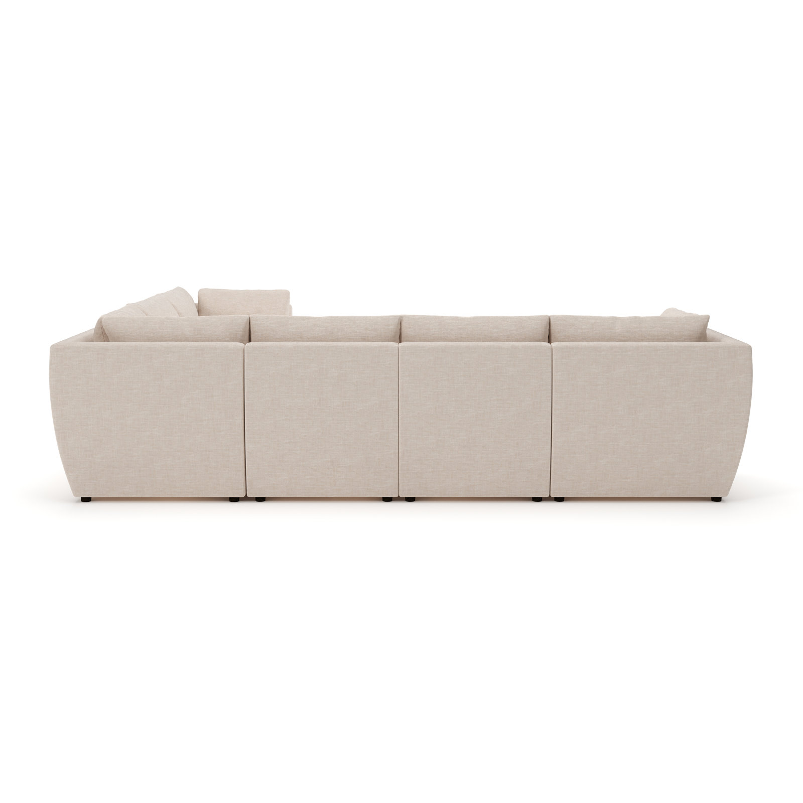 Caldwell 6-Piece Modular Upholstered Sectional, Lena Sand