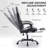 Black White Gaming Chair, With Footrest, Ergonomic Computer Chair, With Headrest And Lumbar Support, Breathable Material Height Adjustable Video Game Chairs For Adults