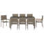 9 Piece Garden Dining Set Poly Rattan-1887602011
