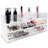 Acrylic 3 Compartment Makeup Organizer