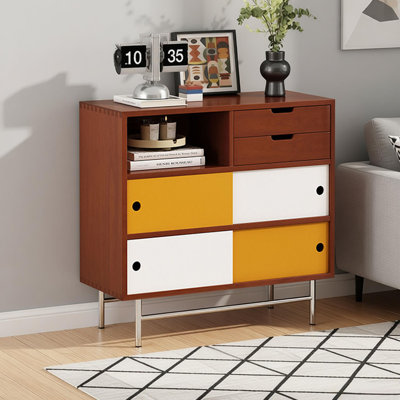 Retro solid wood accent chests