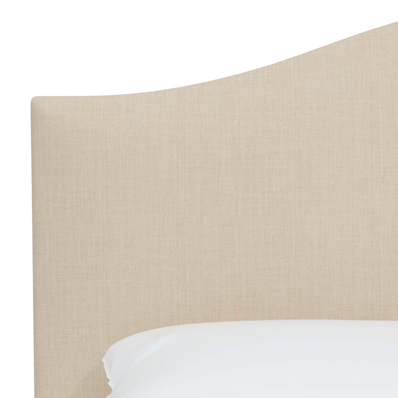 Morris Upholstered Standard Bed, Twin, Classic Linen Linen