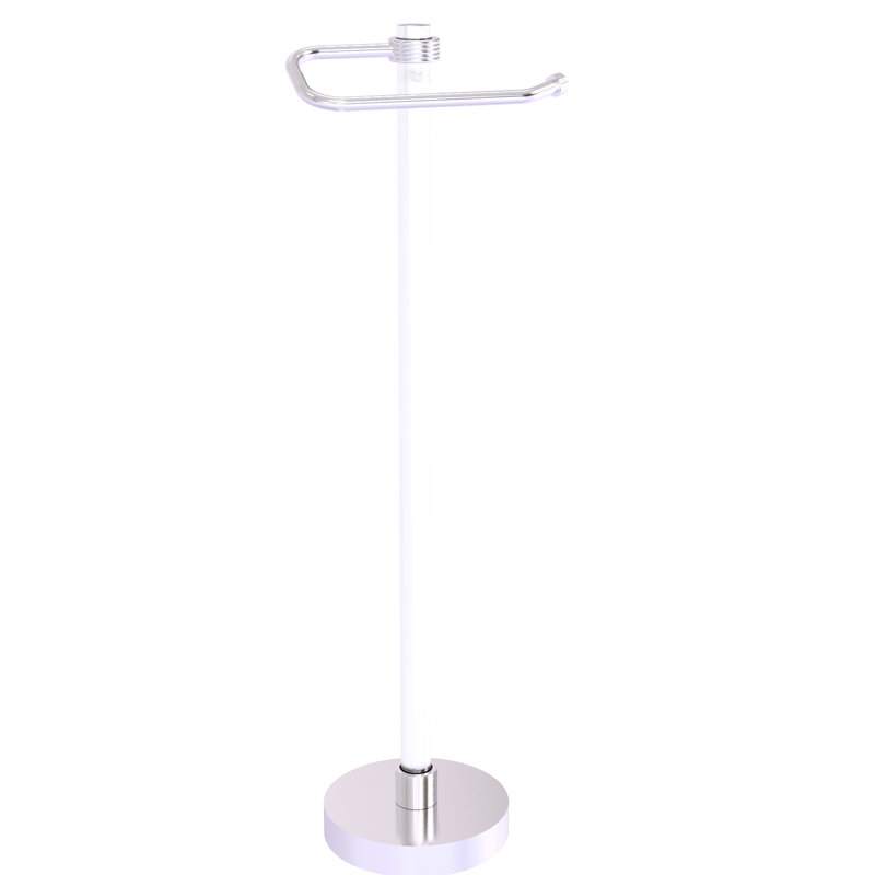 Porte-papier hygiénique sur pied Clearview, Chrome satiné