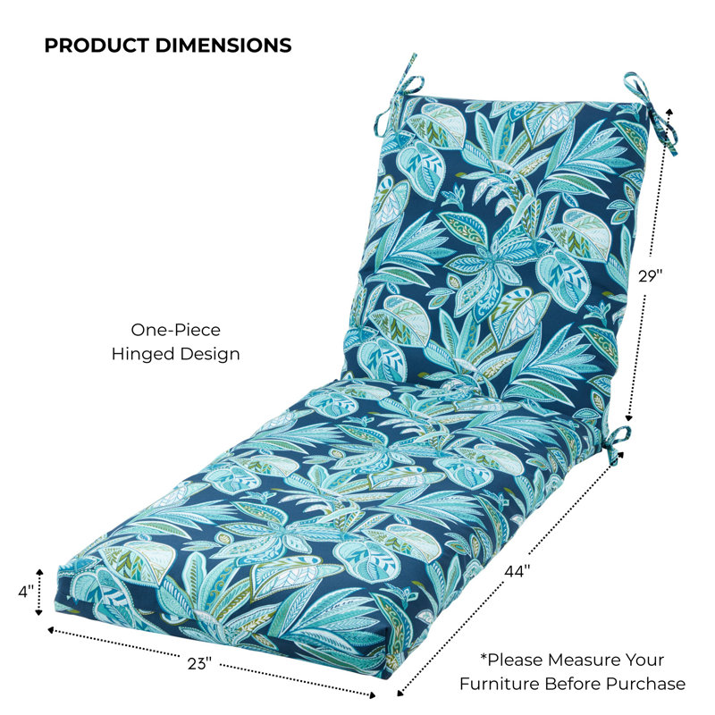 Coussin de chaise longue d'extérieur, Bois de crête botanique