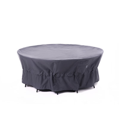 Premium Waterproof Outdoor Patio Round Table Cover: Latest Rip-Stop Fabric, 3-Year Warranty