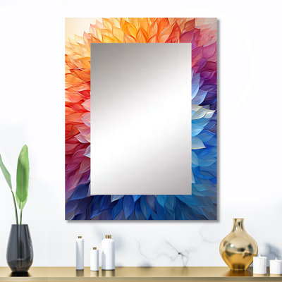 Multicolore Op Art Ethereal Kaléidoscope - grand miroir mural Op Art