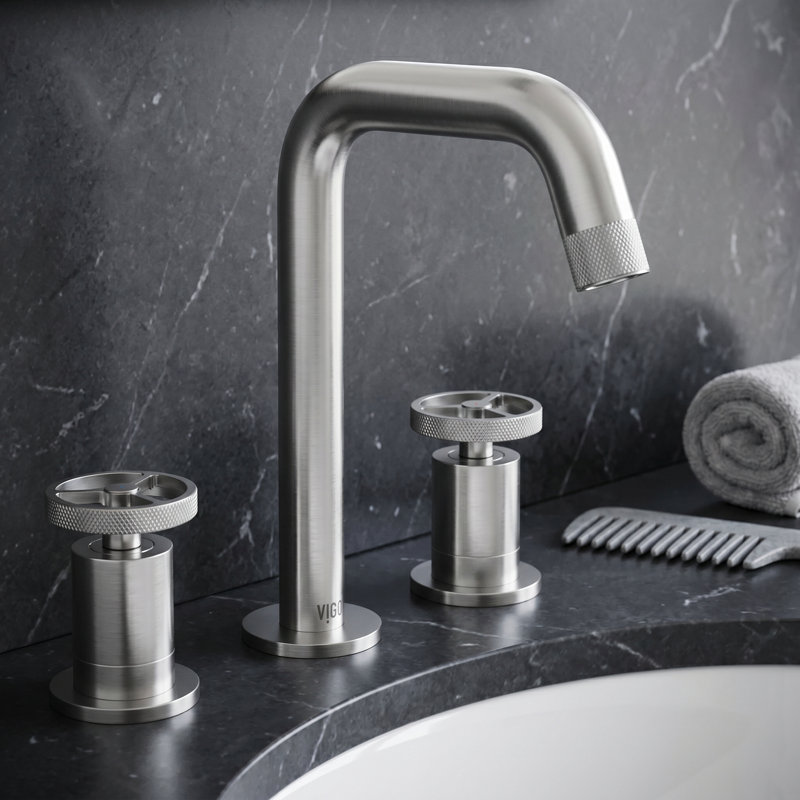 Robinet pour salle de bain Cass, Nickel brossé