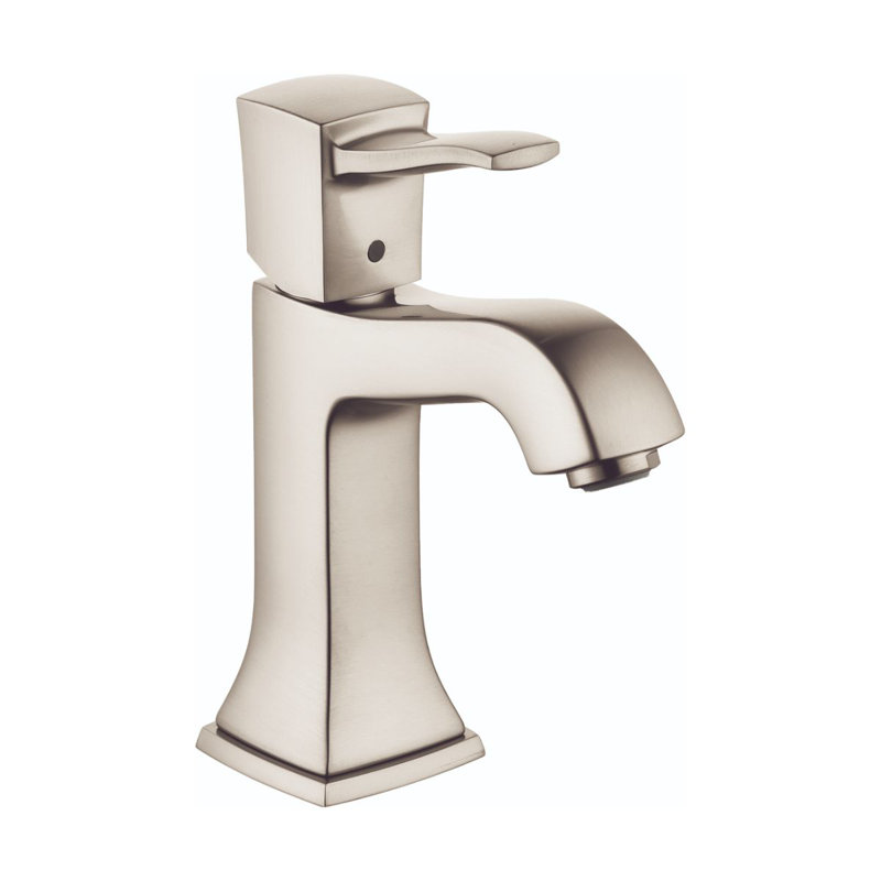 Robinet à un trou Hansgrohe Metropol Classic 110 avec ensemble de drain, 1,2 gal / min, Nickel brossé