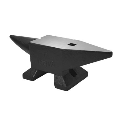 22lbs(10kg) Blacksmith Single Horn Anvil - High Hardness Cast Steel With Large Countertop & Stable Base For Metalsmith Work