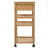  Kitchen Trolley With Wheels Natural 14.57 X 14.17 X 31.50 In