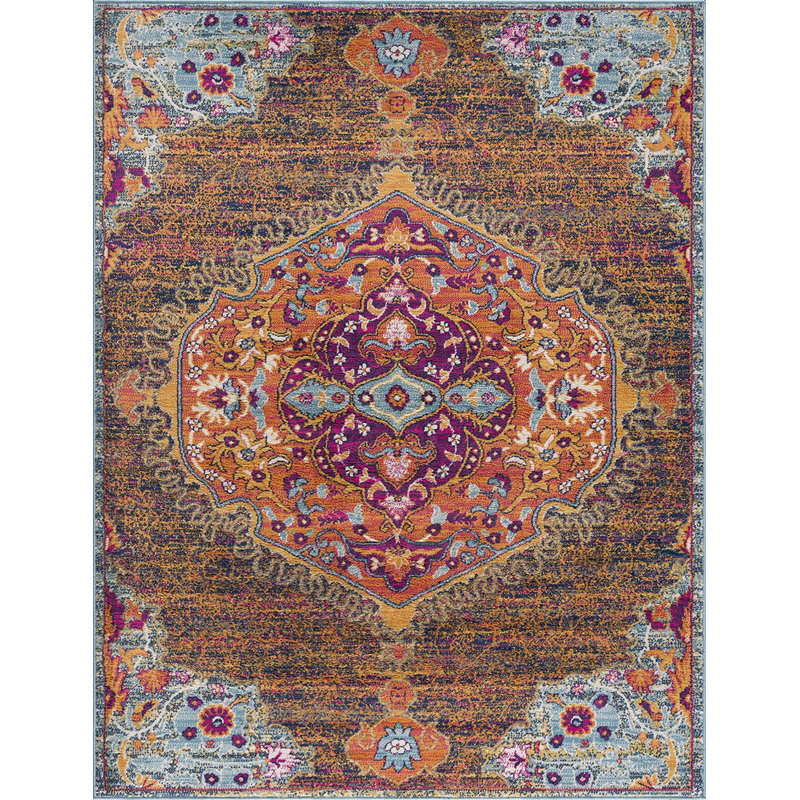 Favreau Oriental Indoor Rug, Rectangle 5'3" x 7'