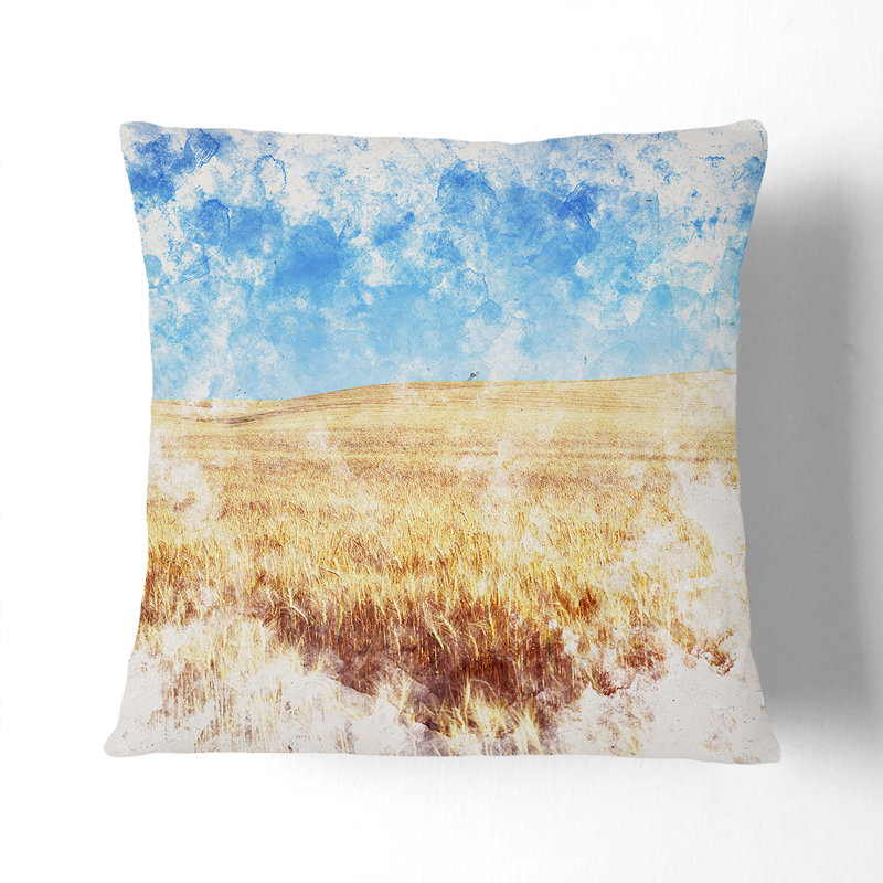 Square Throw Cushion, 40cm H x 40cm W x 15cm D, Stone