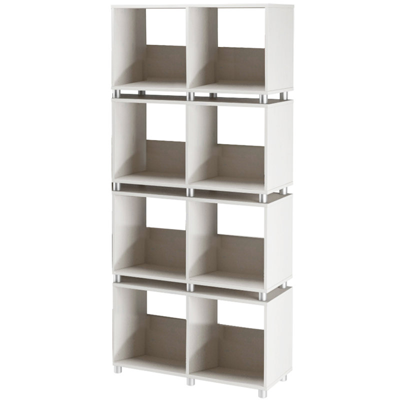 Hulsey 168cm H x 76cm W Etagere Bookcase, White