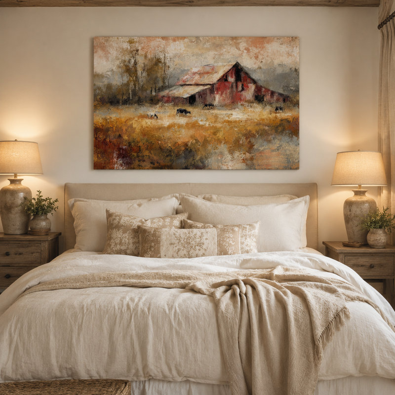 Art mural sur toile Heartland Pasture, 32"H x 48"W x 1.5"D