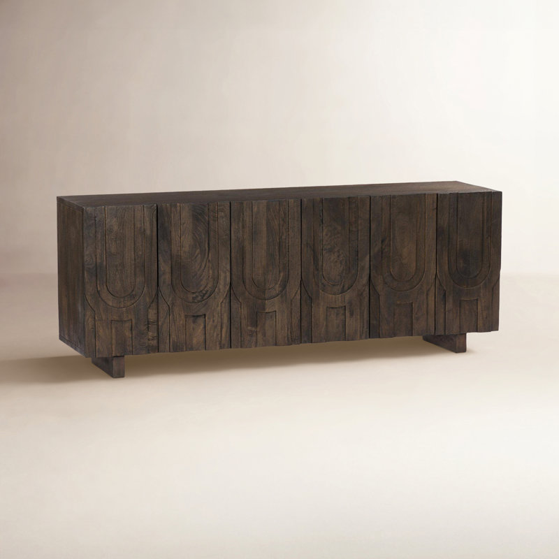 Rivka Media Console, Dark Mango