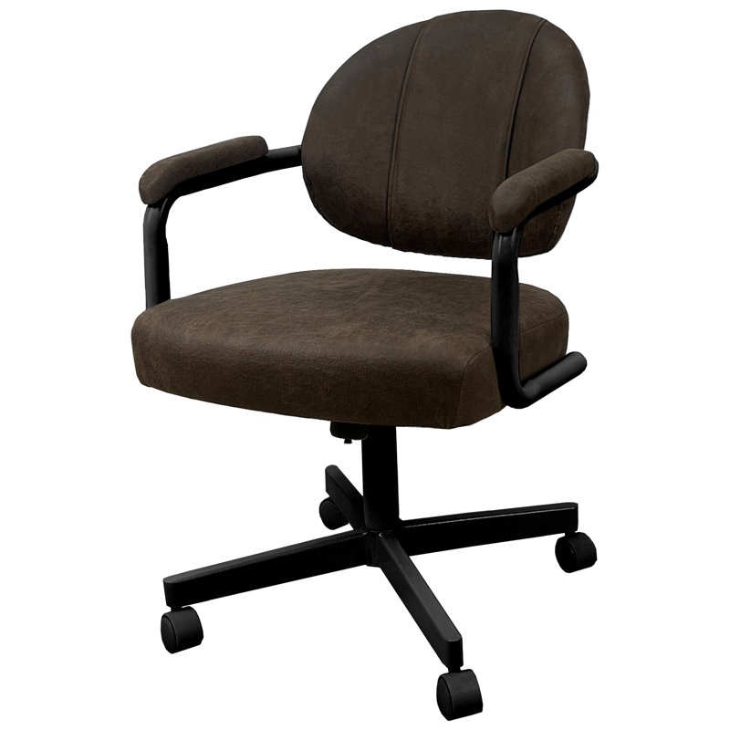 Polyester Blend Task Chair, Northwest Whiskey, Black