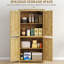 Armoire de rangement en rotin avec tablette réglable