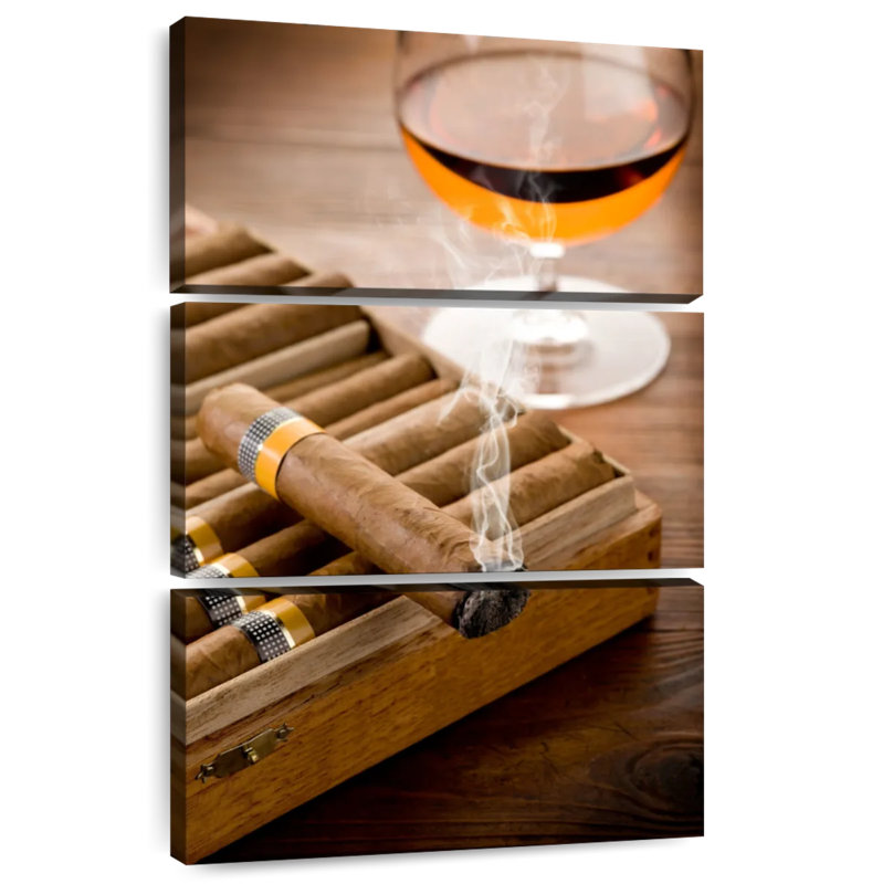 Senne Cigar And Whiskey, 32" H x 20" W