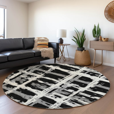 Mahaney Washable Striped Indoor / Outdoor Rug