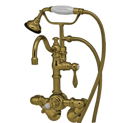 Robinet de baignoire thermostatique mural avec douchette (P1067)