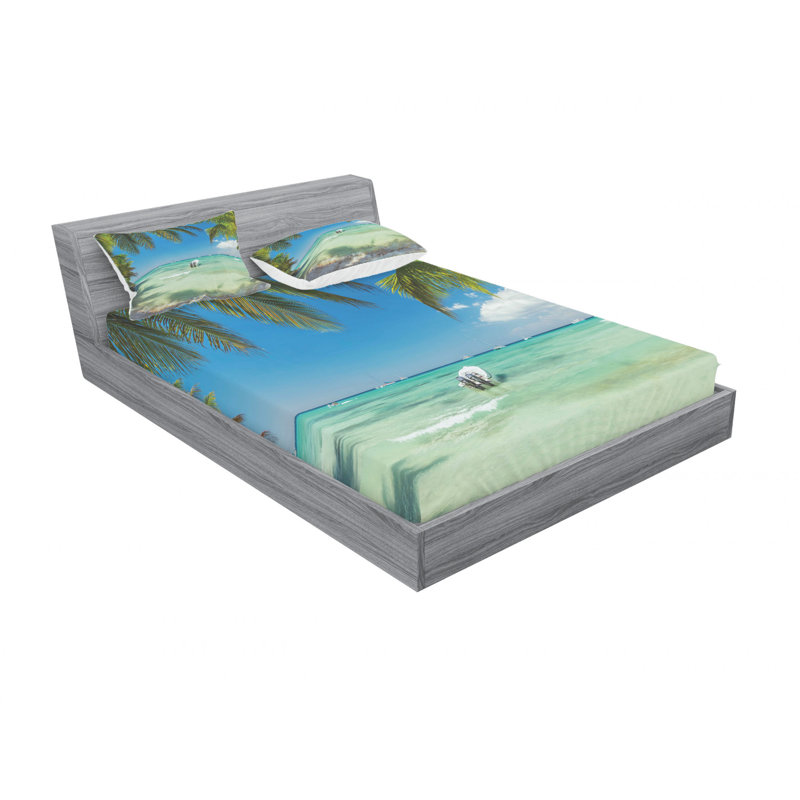 Microfiber Sheet Set, Queen Sheet Set with Fitted Sheet