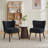 Modern Velvet Accent Chair, Soft Upholstered Living Room Chair-1214252813