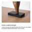 Objet décoratif en bois massif brun et noir