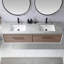 Ensemble de meuble-lavabo double 72 "avec miroir-2022260377-2022260376