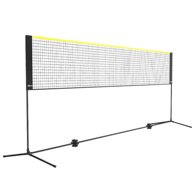 Filet de badminton, filet de volleyball réglable en hauteur, filet de pickleball pliable de 14 pieds de large