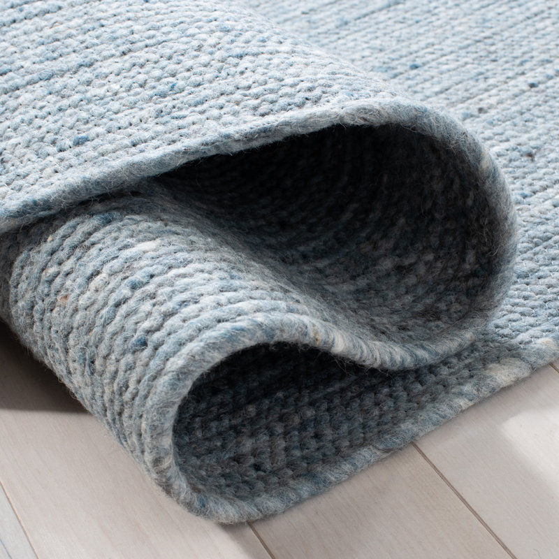 Connell Hand Woven 0.6 Wool, 0.4 Cotton Solid Color Rug, Round 3'