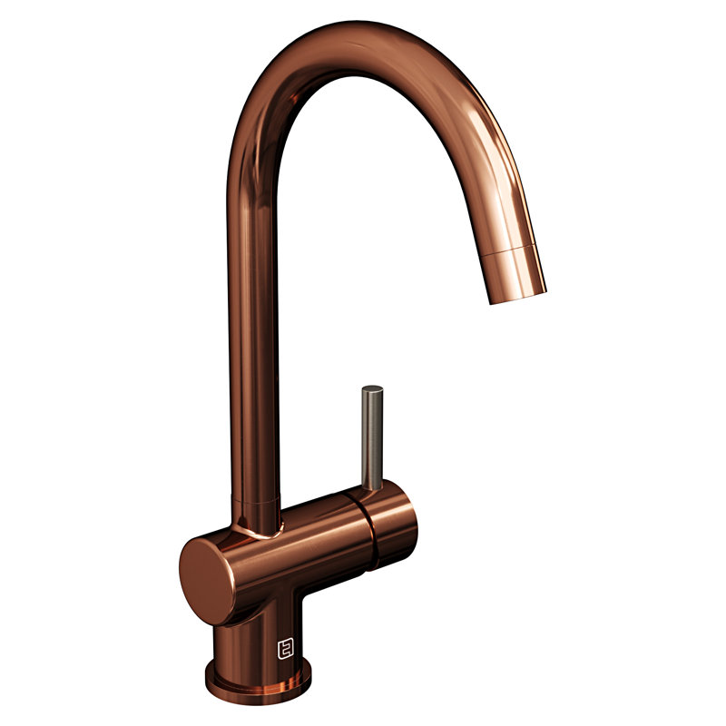 Belfry Kitchen Astoria Kitchen Faucet, Nickel/Citrus Green