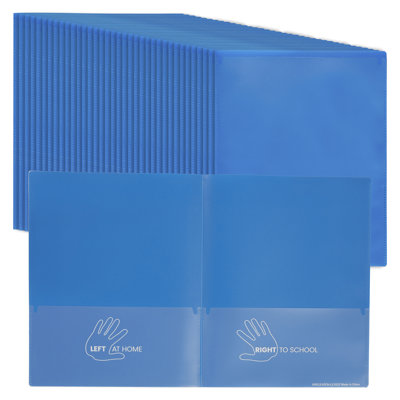 ECR4Kids 2-Pocket Parent-Teacher Classroom Communication Folder, Supplies, 36-Piece