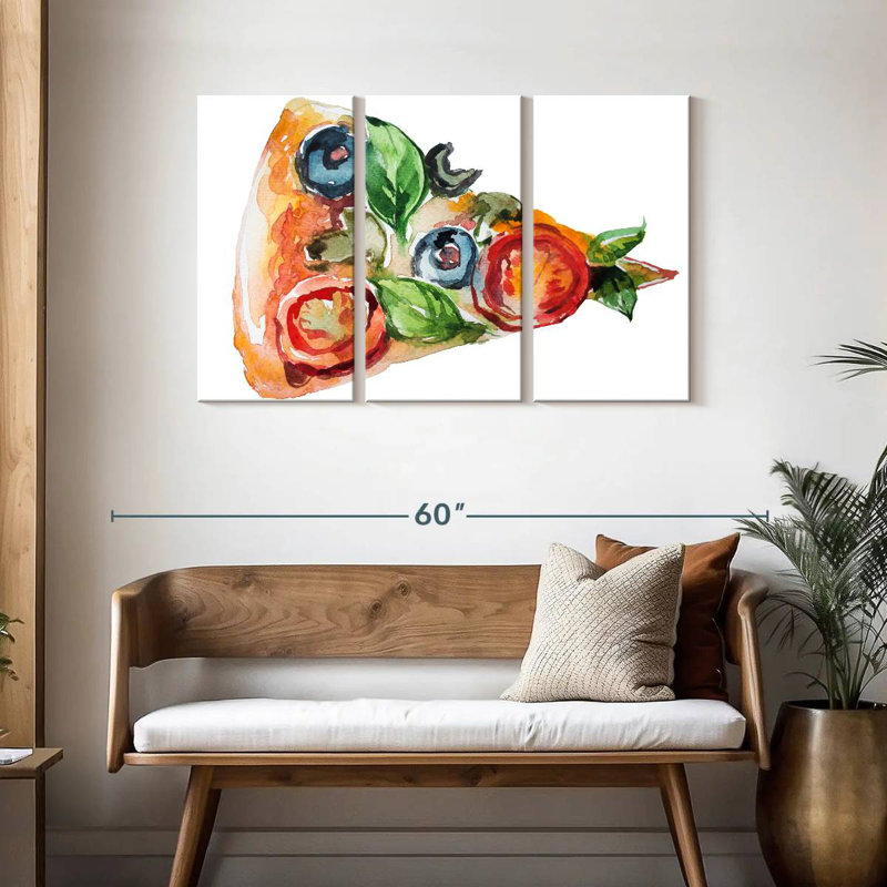 Yarlin Pizza Slice, 28" H x 45" W