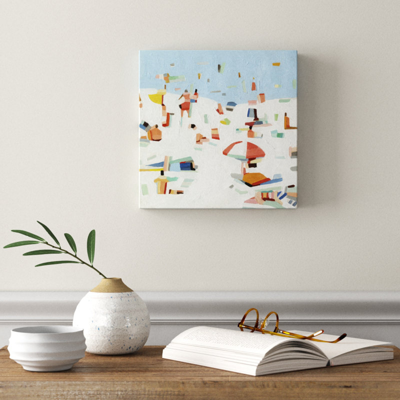 Summer Confetti III by Emma Scarvey - Wrapped Canvas Painting, 30cm H x 30cm W