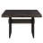 Gold & Rustic Espresso Finish Dining Table