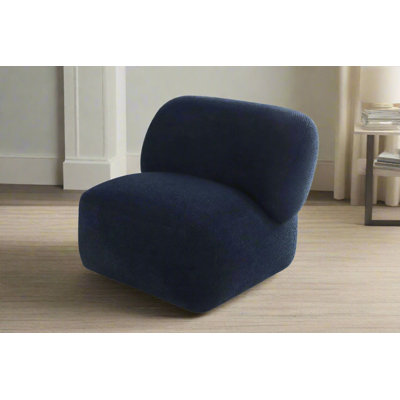 Fauteuil de salon pivotant moderne Forma Mid-Century - bleu