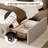 King Upholstered Platform Bed with Storage Drawers, Tufted Bed Frame with Wingback&Headboard, Beige-2105612590-2109483123