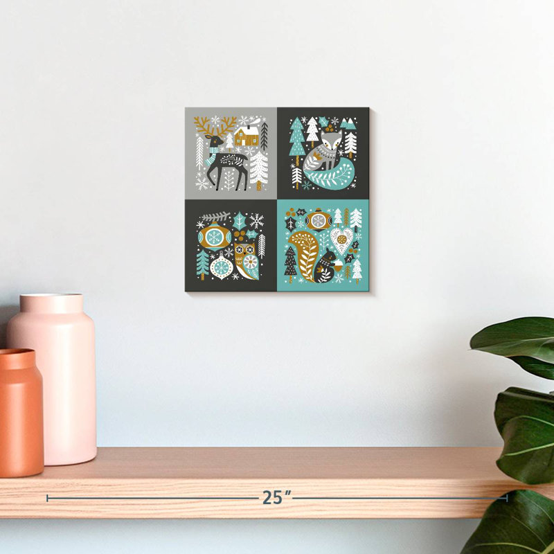 Animaux de Noël scandinaves Lelend, H 10 po x l 10 po