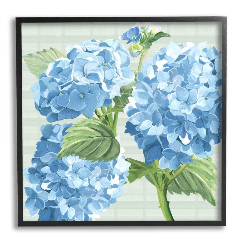 «Stupell Industries Blue Hydrangea Blossoms», art mural sur toile par Erica Christopher, H 17 po x l 17 po x P 1,5 po