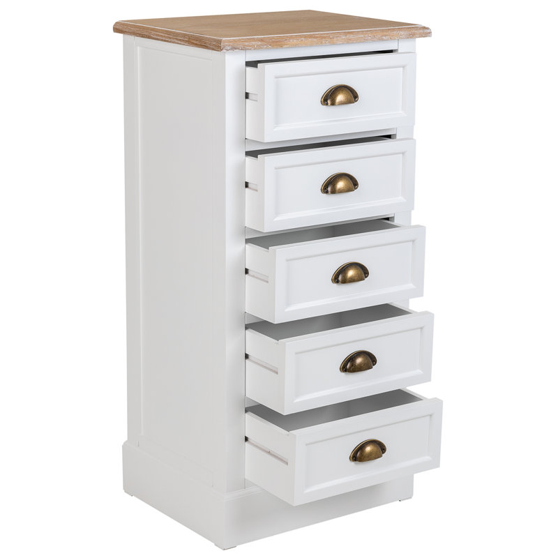 Greger 90 cm W Chest of 5 Drawers