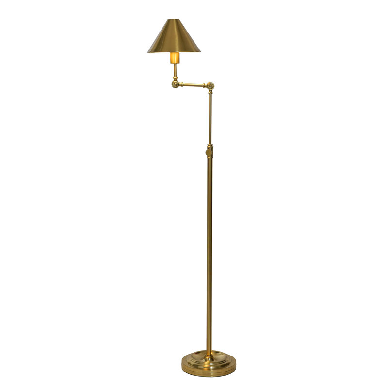 Arden Pivot Floor Lamp - Polished Brass, Polished Brass
