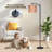 Arc Floor Lamp Glowing Pink Crystal Rose Sparkling Water Droplets Floor Lamps with Remote LED Lights Adjustable Lamp Shades Tall Standing Lamps for Reading Office Living Room