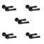 5 Pairs Modern Aura Design Premium Door Handles on Round Rose